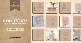 Real Estate Templates Bundle 4 real estate canva template
