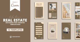 Real Estate Templates Bundle 12 real estate canva template