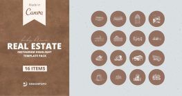 Real Estate Templates Bundle 14 real estate canva template
