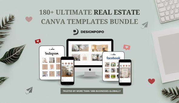 Real Estate Templates Bundle 2 real estate canva template