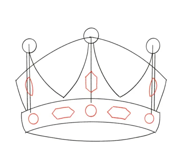 Try 6 Steps How to Draw a Crown: Be More Creative 5 how to draw a crown