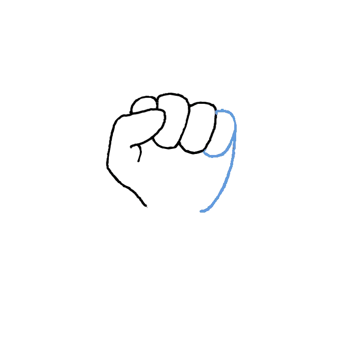 5 Steps How to Draw a Fist: Be Innovative 4 how to draw a fist