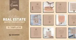 Real Estate Templates Bundle 4 real estate canva template