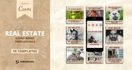 Real Estate Templates Bundle 11 real estate canva template