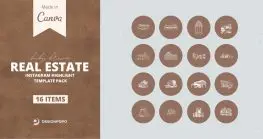 Real Estate Templates Bundle 14 real estate canva template