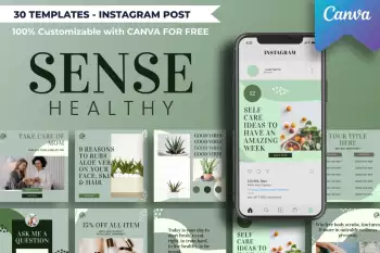 instagram templates sense healthy