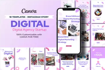 instagram story templates agency startup