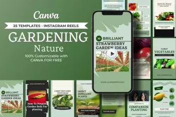 instagram reels templates gardening nature